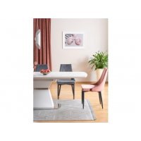 Scaun tapitat TRIX B VELVET Genarom SN Gri / Bluvel 14